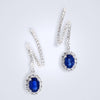 blue sapphire diamond drops