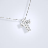 little baguette diamond cross