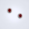 classic ruby diamond earrings