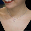 Unheated Padparadscha Diamond Pendant