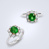 Tsavorite Diamond Ring