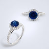 classic sapphire diamond ring