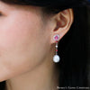 Multiwear Sapphire Pearl Earrings