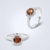 unheated padparadscha diamond ring