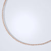 rose gold tennis necklace