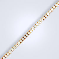 Lush Yellow Gold Tennis Bracelet