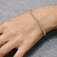 Lush Yellow Gold Tennis Bracelet