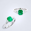 Emerald Glow Trilogy Ring