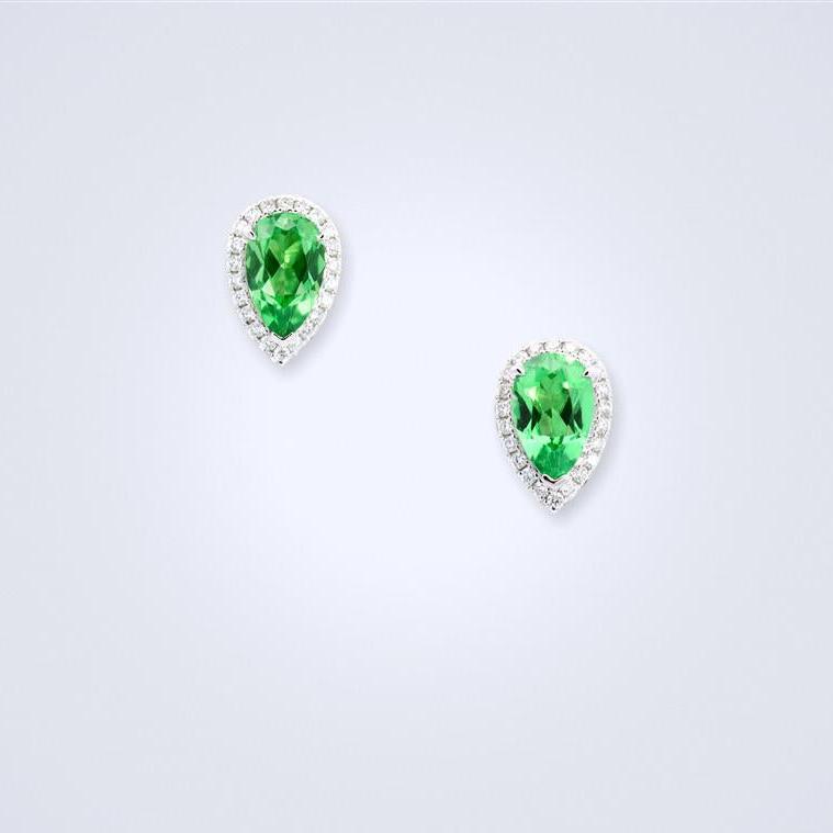 Multiwear Garnet Diamond Earrings