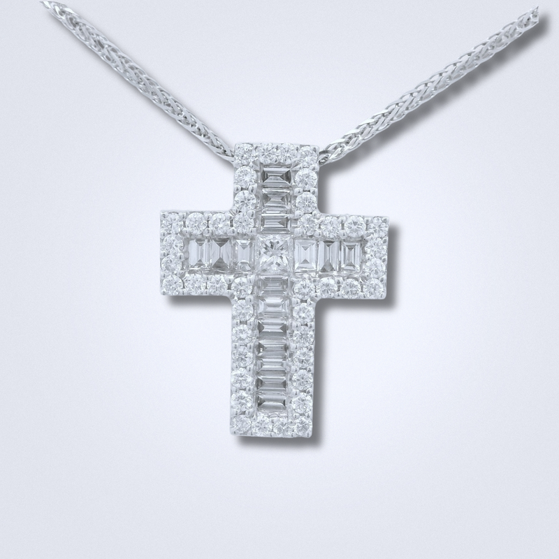 Classic Cross Diamond Pendant