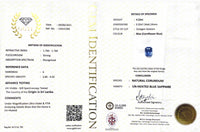 4.22CTS Unheated Cornflower Blue Sapphire - Benny's Gems Creations