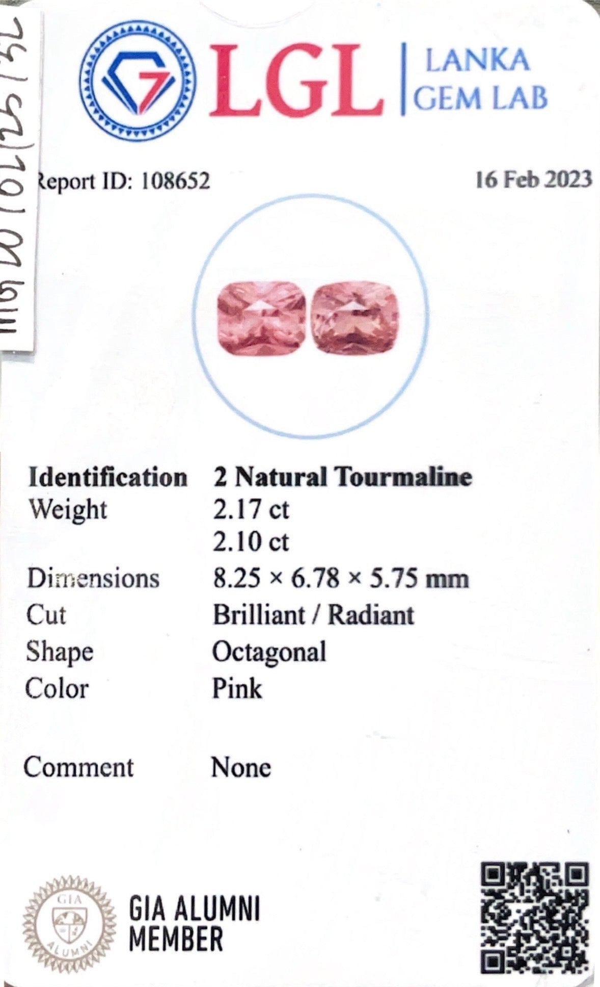 4.27CTS Pink Tourmaline Pair - Benny's Gems Creations