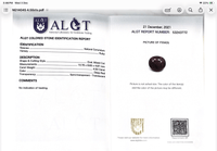 4.50CTS Unheated Deep Red Ruby - Benny's Gems Creations