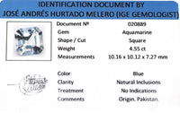 4.55CTS Natural Blue Aquamarine - Benny's Gems Creations