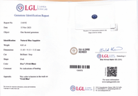 4.61Cts Unheated Sri Lankan Vivid Blue Sapphire - Benny's Gems Creations