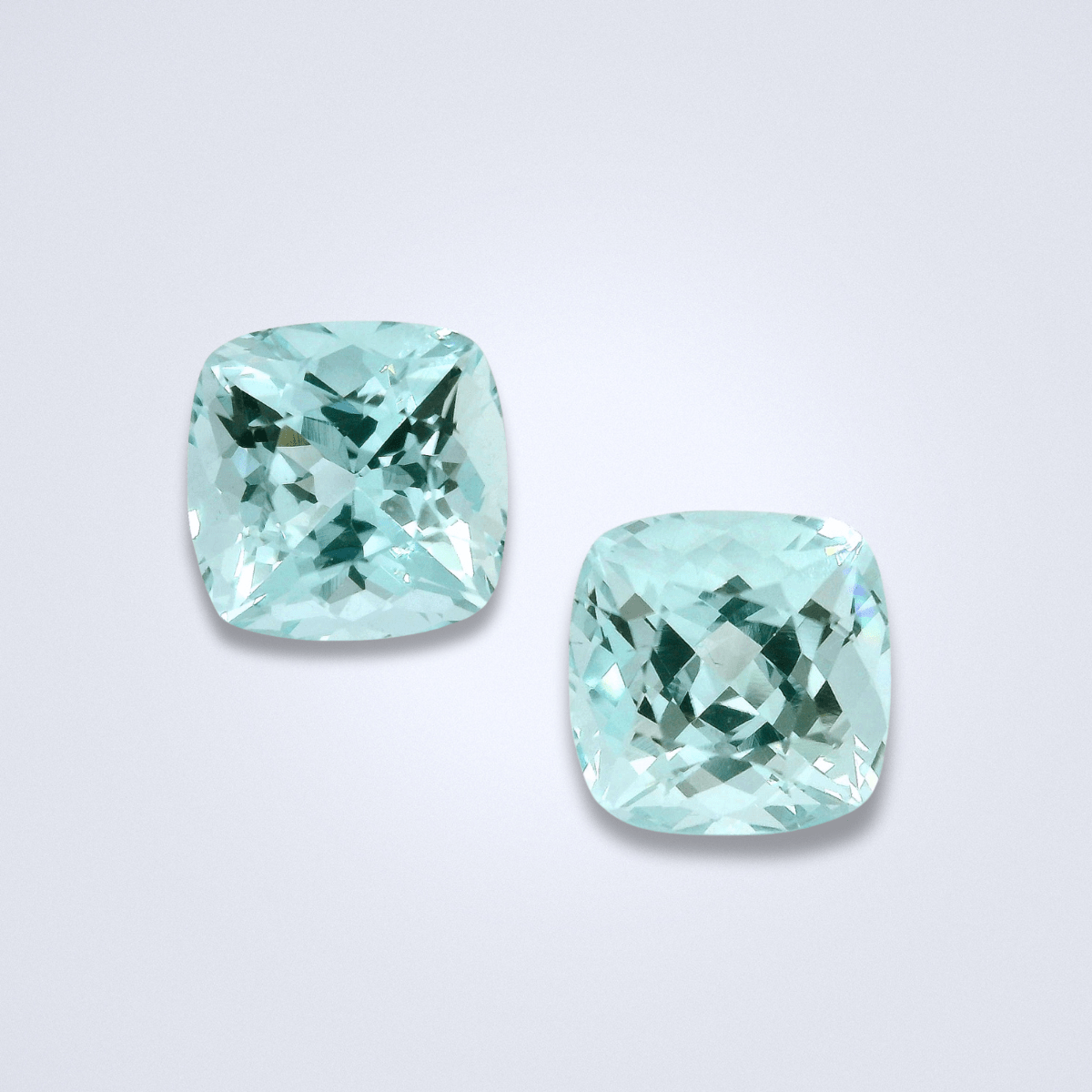 4.66CTS Aquamarine Pair - Benny's Gems Creations