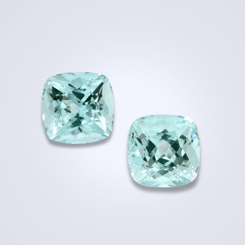 4.66CTS Aquamarine Pair - Benny's Gems Creations