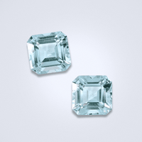 4.92CTS Light Blue Aquamarine Pair - Benny's Gems Creations