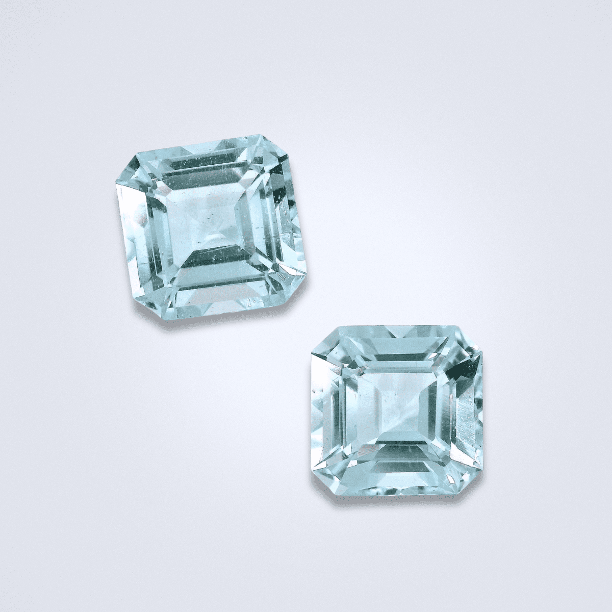 4.92CTS Light Blue Aquamarine Pair - Benny's Gems Creations