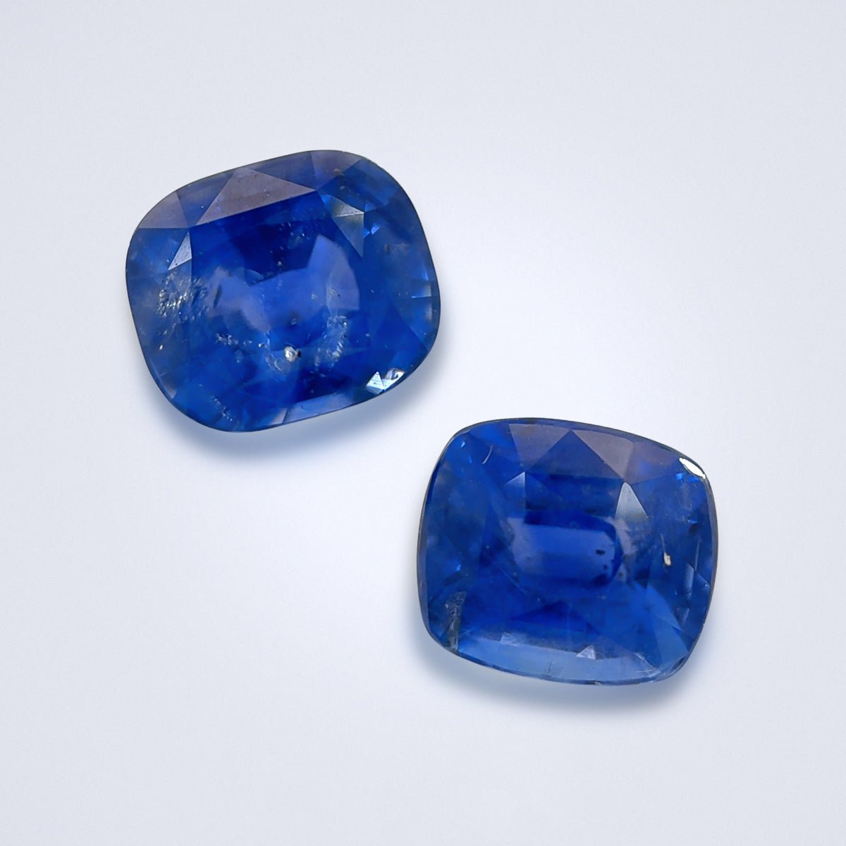 5.11cts Unheated Blue Sapphire Pair - Benny's Gems Creations