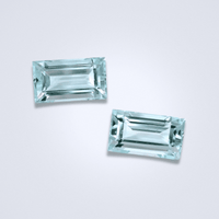 5.30CTS Light Blue Aquamarine Pair - Benny's Gems Creations