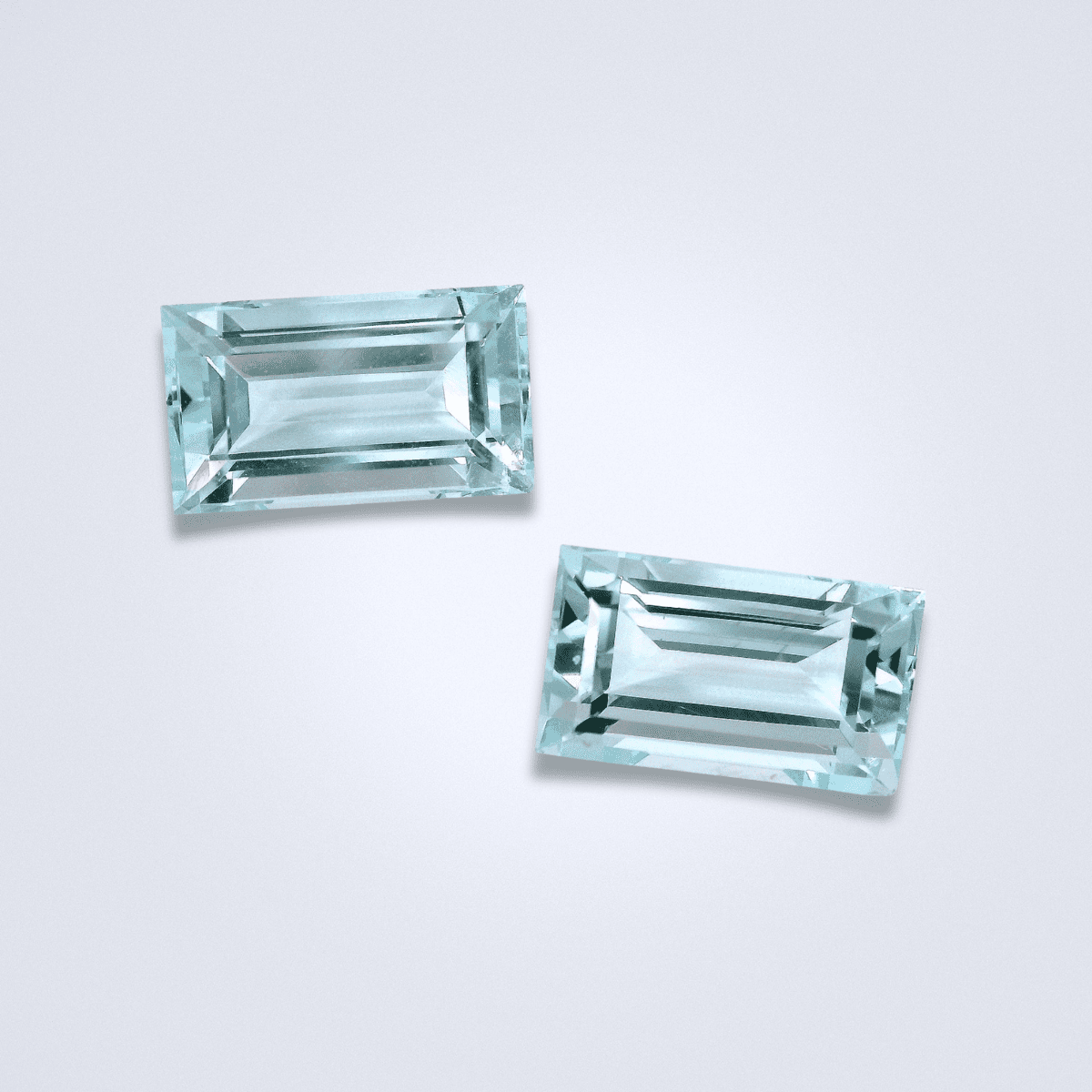 5.30CTS Light Blue Aquamarine Pair - Benny's Gems Creations
