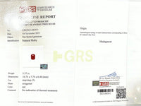 5.57Cts Unheated Madagascan Ruby - Benny's Gems Creations