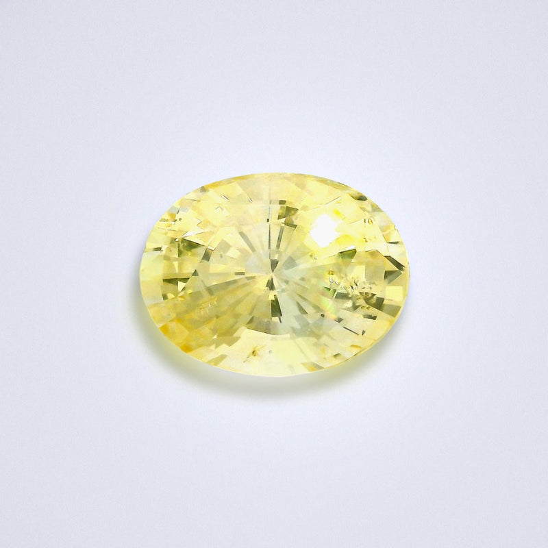 6.26cts Unheated Light Yellow Sapphire - Benny's Gems Creations