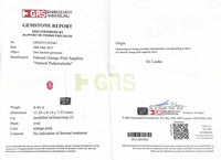 6.44CTS Unheated Padparadscha - Benny's Gems Creations