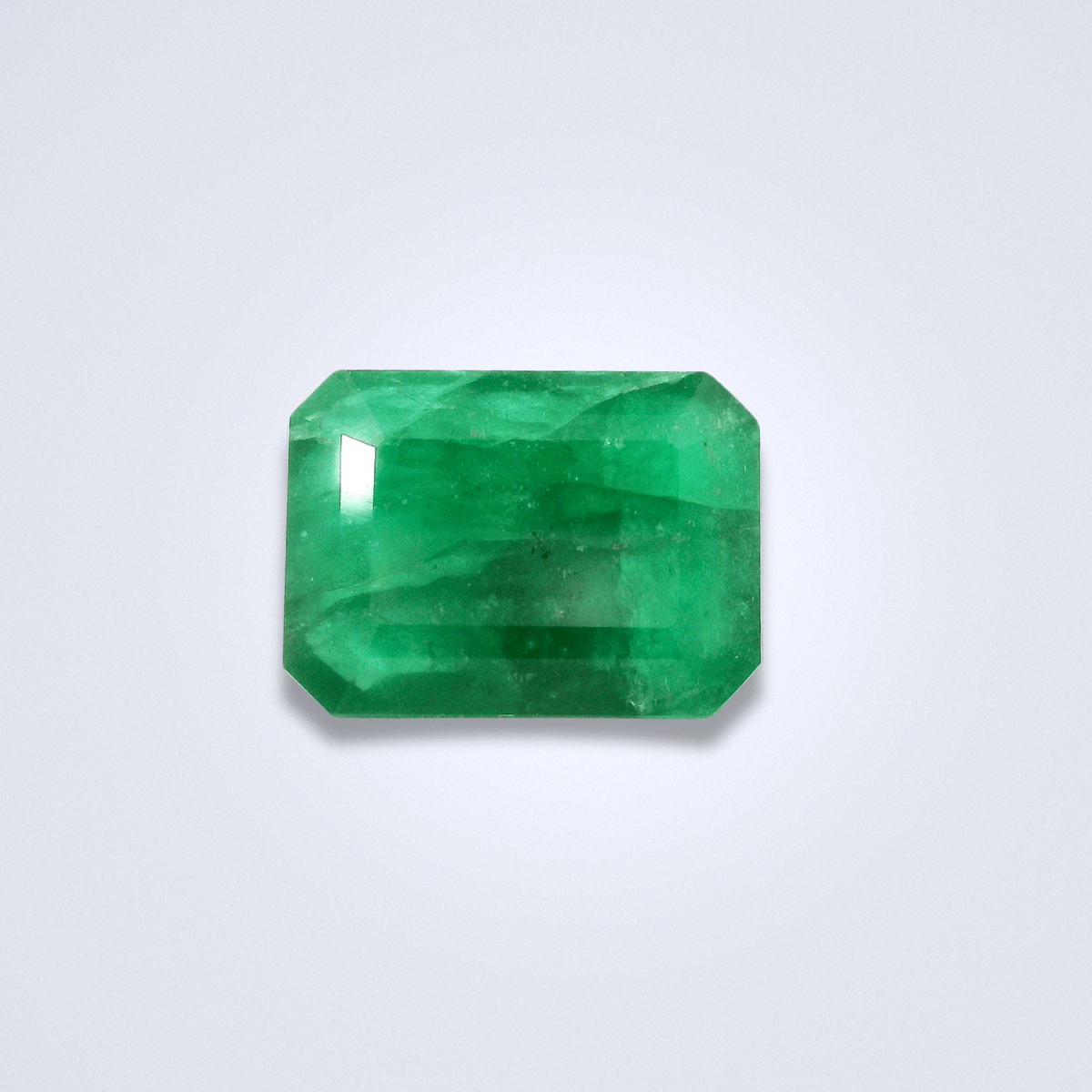 7.03CTS Natural Emerald in Emerald Cut - Benny's Gems Creations