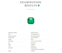 8.05CTS Colombian Emerald - Muzo Green - Benny's Gems Creations