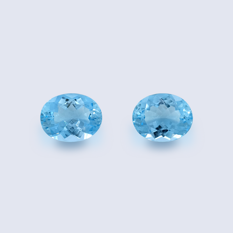 4.55cts santa maria blue aquamarine pair