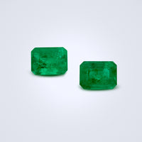 6.42CTS Colombian Emerald Pair