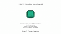 2.81ct Muzo Emerald - 2.81CTS Colombian Muzo Emerald