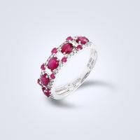 Rubis Cascade Ruby & Diamond Ring