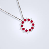 Christmas Wreaths Diamond Pendants