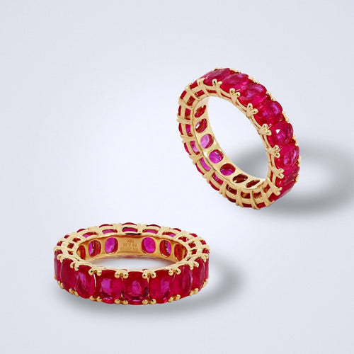 Oval Ruby Eternity Ring