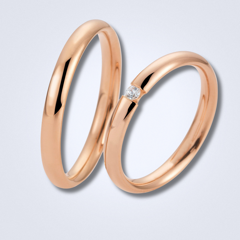 rose gold wedding band