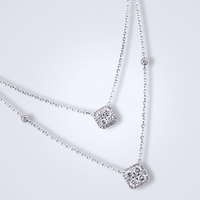 Casual Layered Diamond Necklace - Benny's Gems Creations