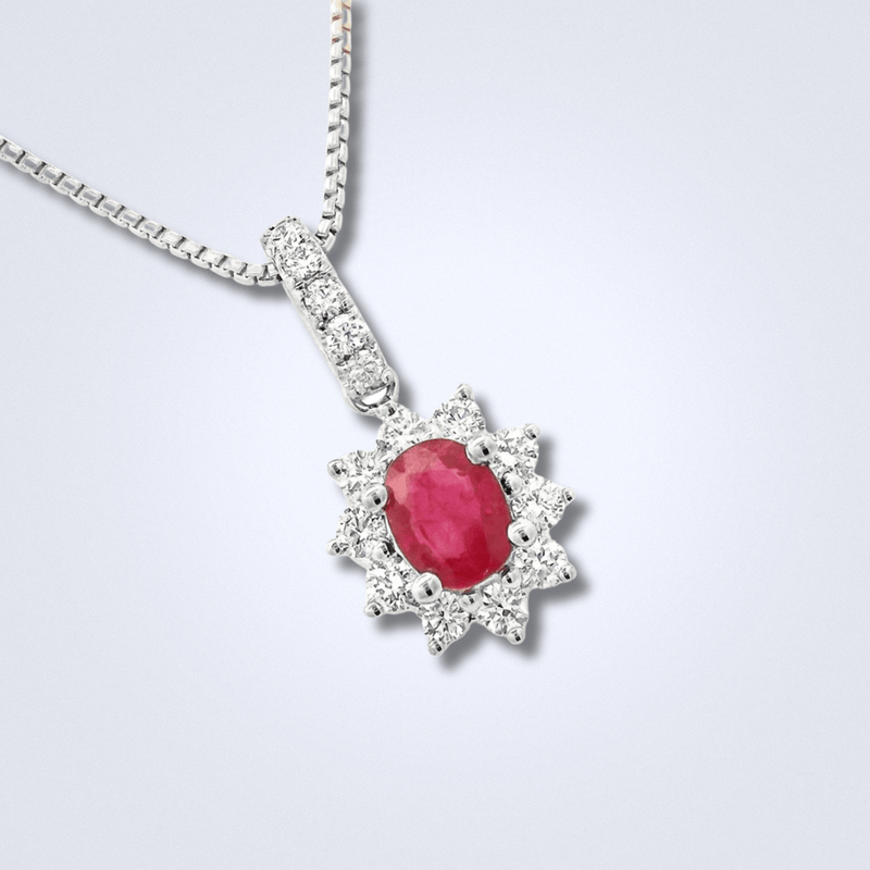 Classic Ruby Star Pendant - Benny's Gems Creations