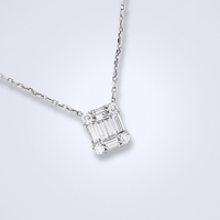 Cluster Emerald Diamond Necklace - Benny's Gems Creations