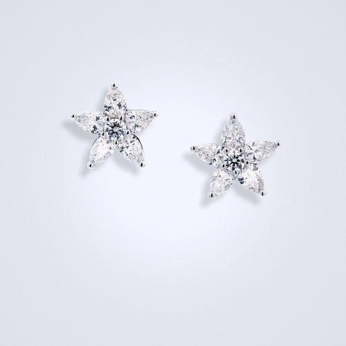 Morning Star Diamond Earrings