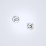medium illusion diamond earrings 6.8mm