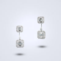 Elegant Cluster Diamond Earrings