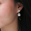 Elegant Cluster Diamond Earrings