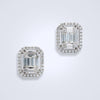 Emerald Illusion Diamond Earrings