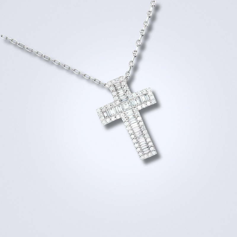 diamond cross pendant elegant