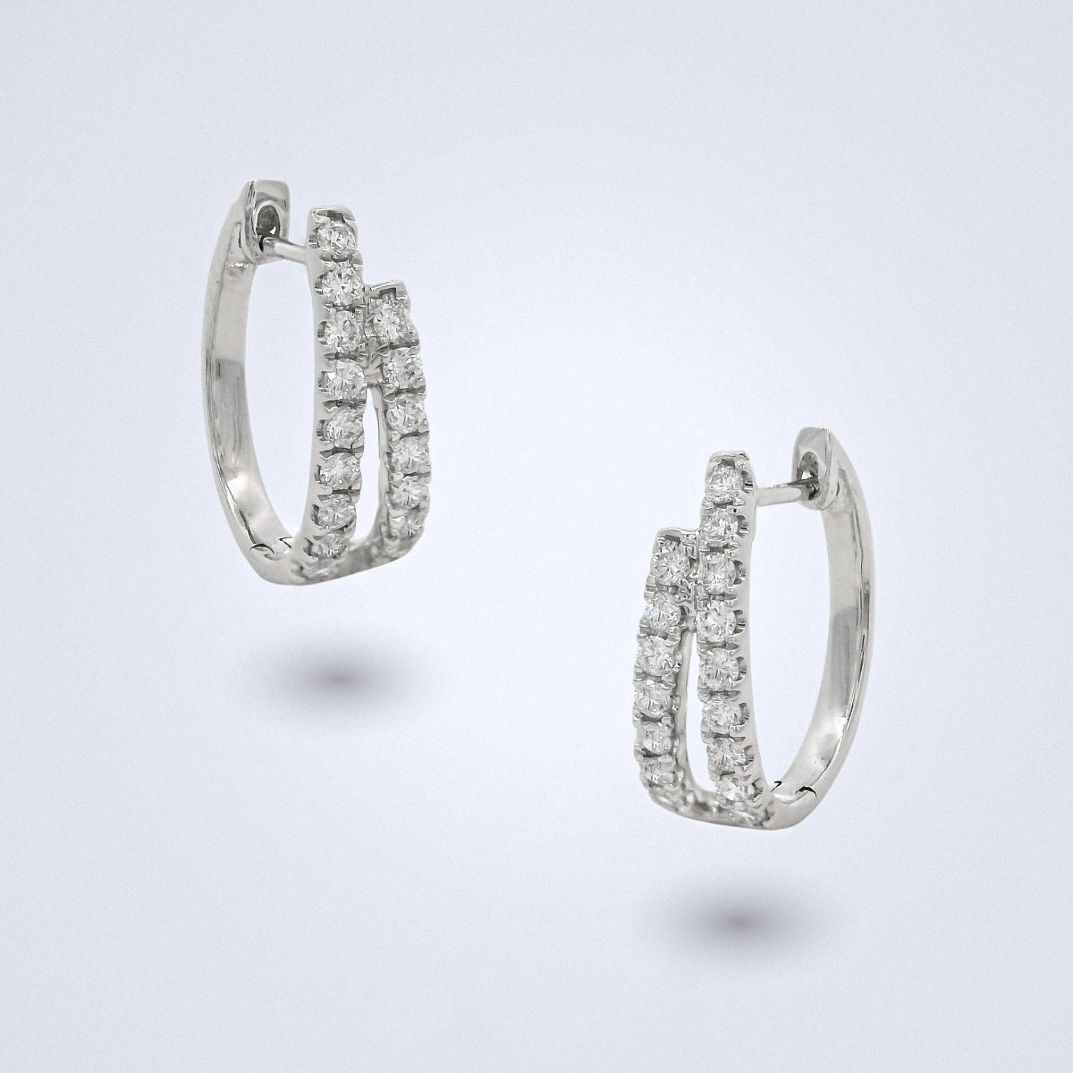 Diamond Huggie Earrings