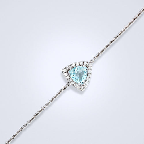 aquamarine diamond bracelet