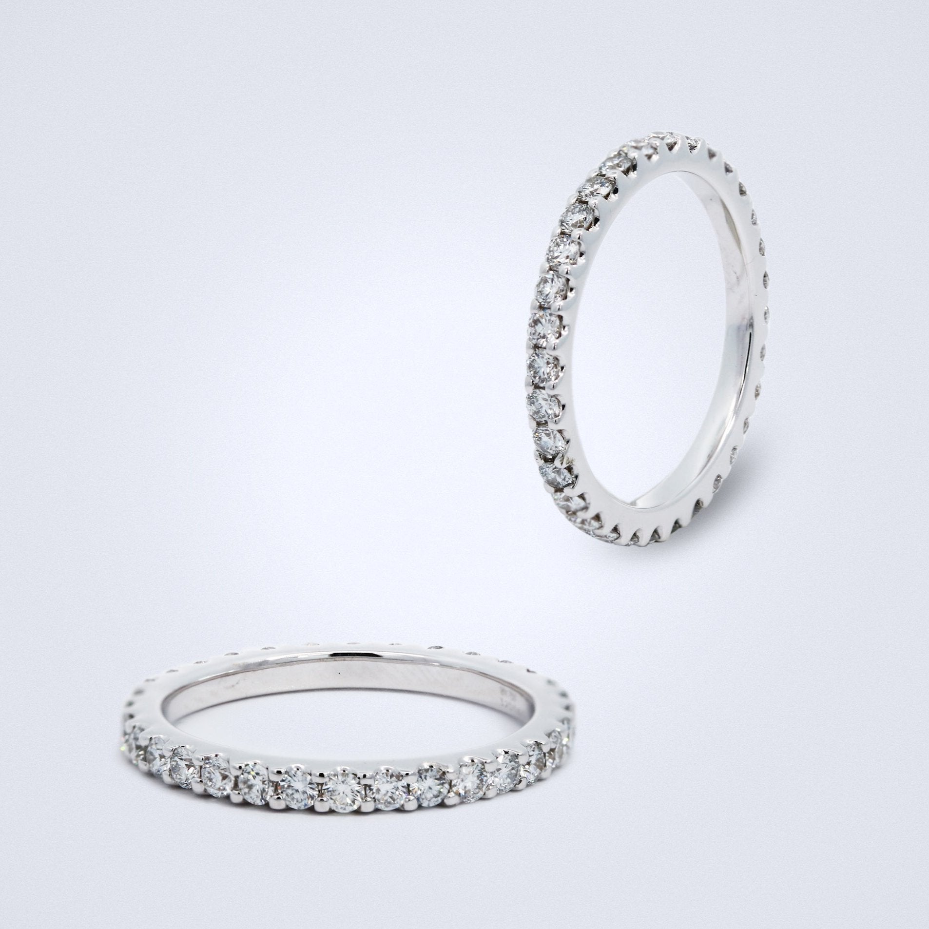 Scalloped eternity band store